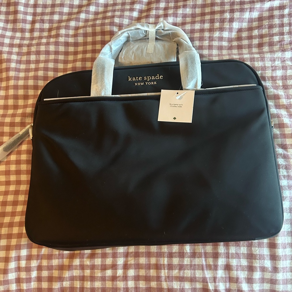 Kate Spade Black and Gray Laptop Bag